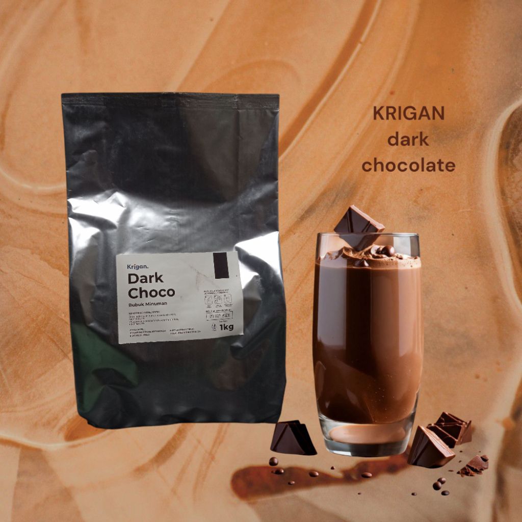 

KRIGAN POWDER DRINK Dark cocholate 1kg x 12/carton