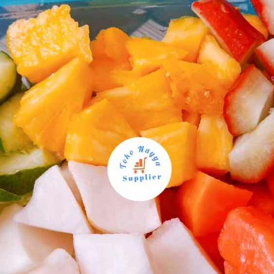 

Rujak Buah Bumbu Kacang Gula Jawa Asli