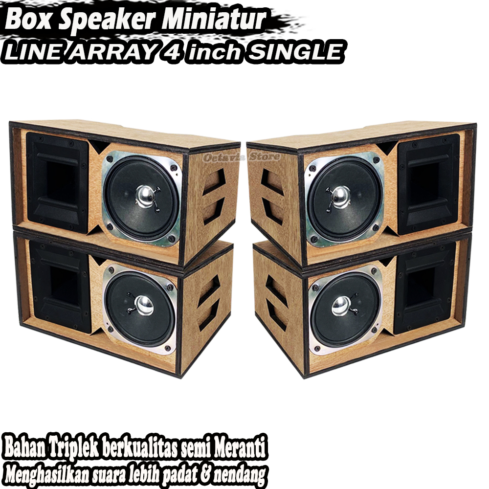 Box Speaker Miniatur Line Array 4 Inch