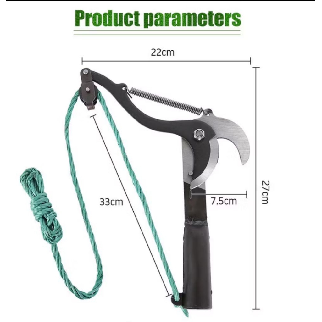 Gunting Buah Buahan dengan Katrol Pemetik Buah Galah Buah Kualitas Tinggi