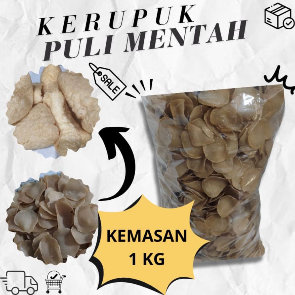 

KERUPUK PULI MENTAH kemasan 1kg
