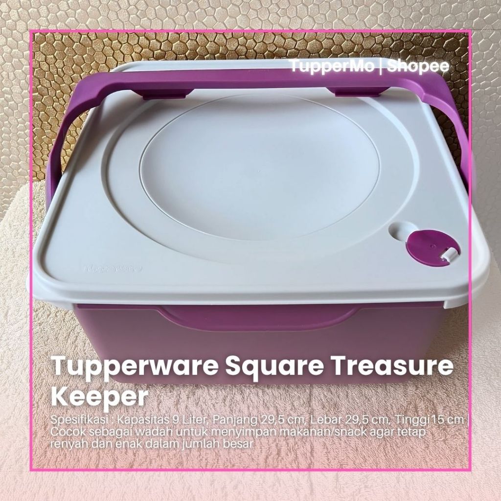 Square Treasure Keeper Tupperware Ori