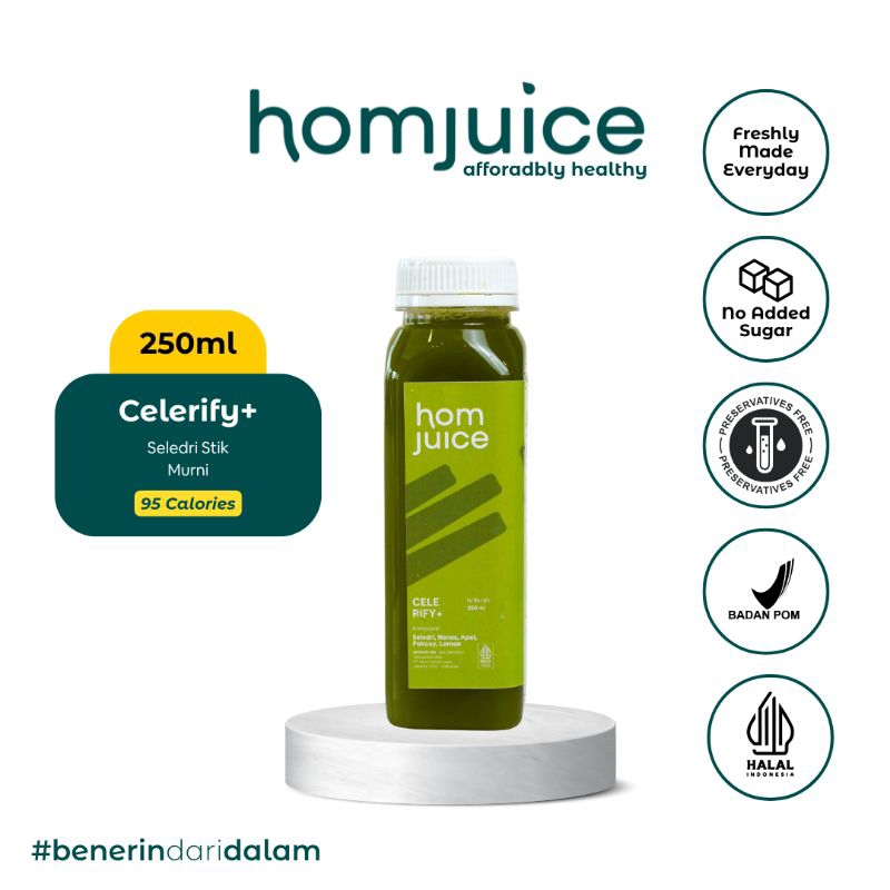 

Homjuice - Celerify+ 250 ml (Cold-Pressed Juice/Jus/Detox)