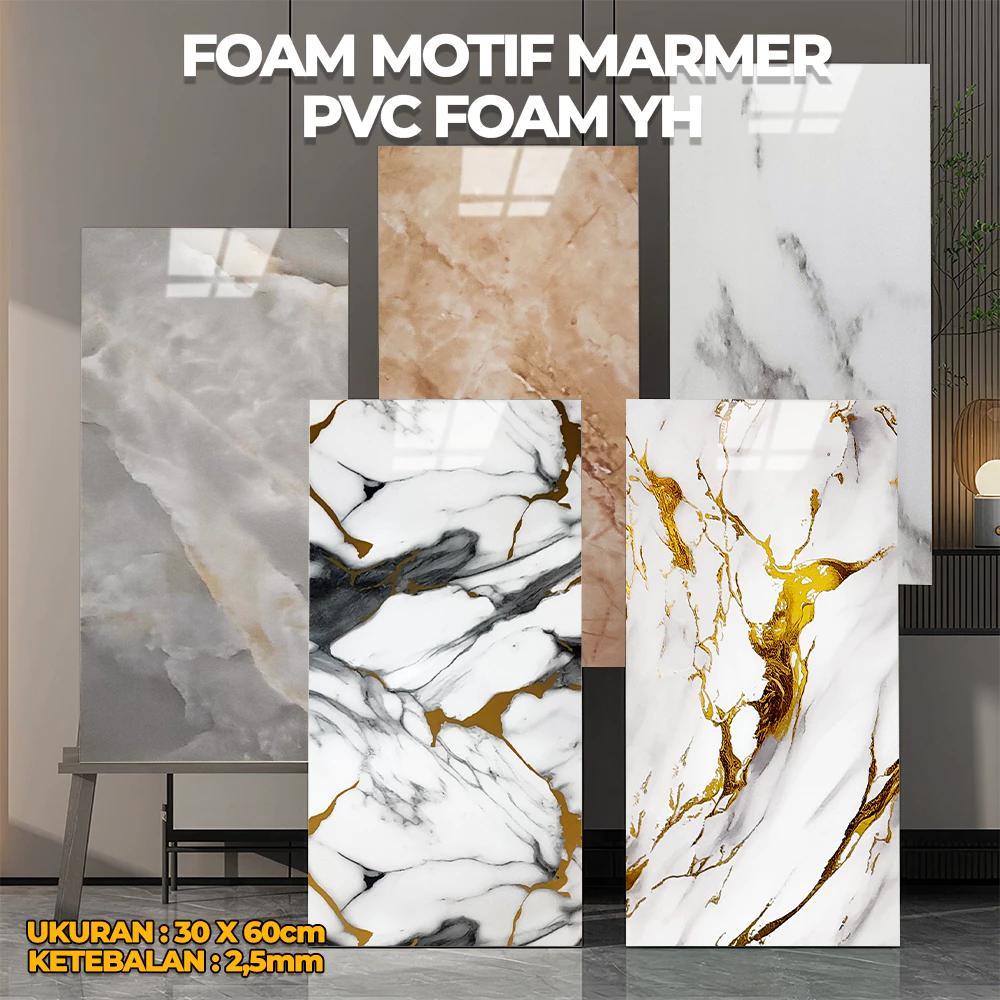 PAKET 20 LEMBAR - Wallpaper Dinding Vinyl Marble Granit 30 x 60 CM  - Vinyl Marbel Granit - Stiker D