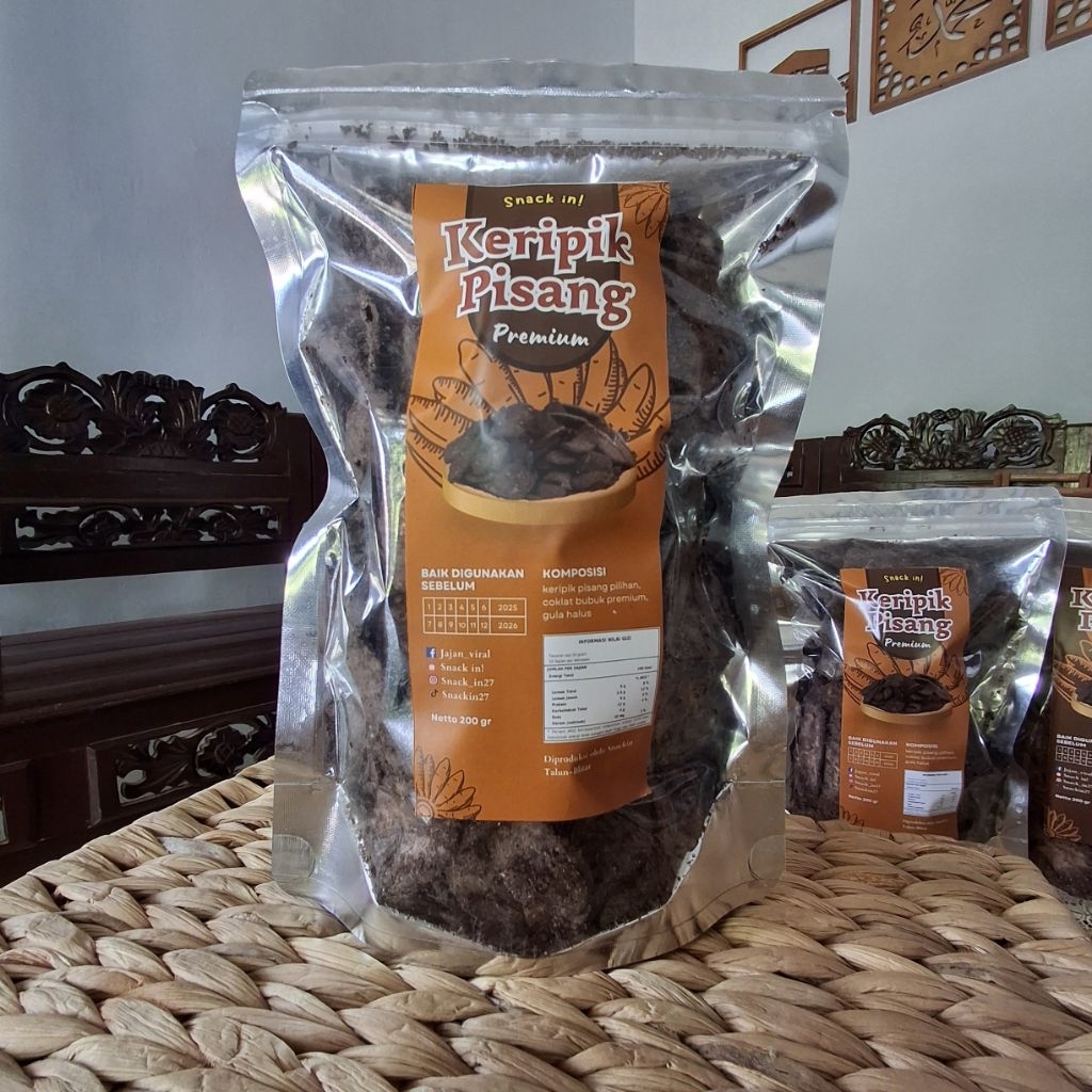 

snack in! keripik pisang coklat bubuk 200gr||BLITAR