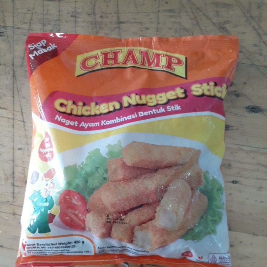 

CHAMP CHICKEN NUGGET STICK 450GR
