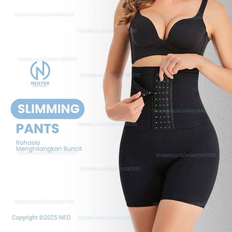Korset Celana Pelangsing Wanita Pengecil Perut Buncit Paha Pengangkat Pengencang Bokong Pinggul Cela