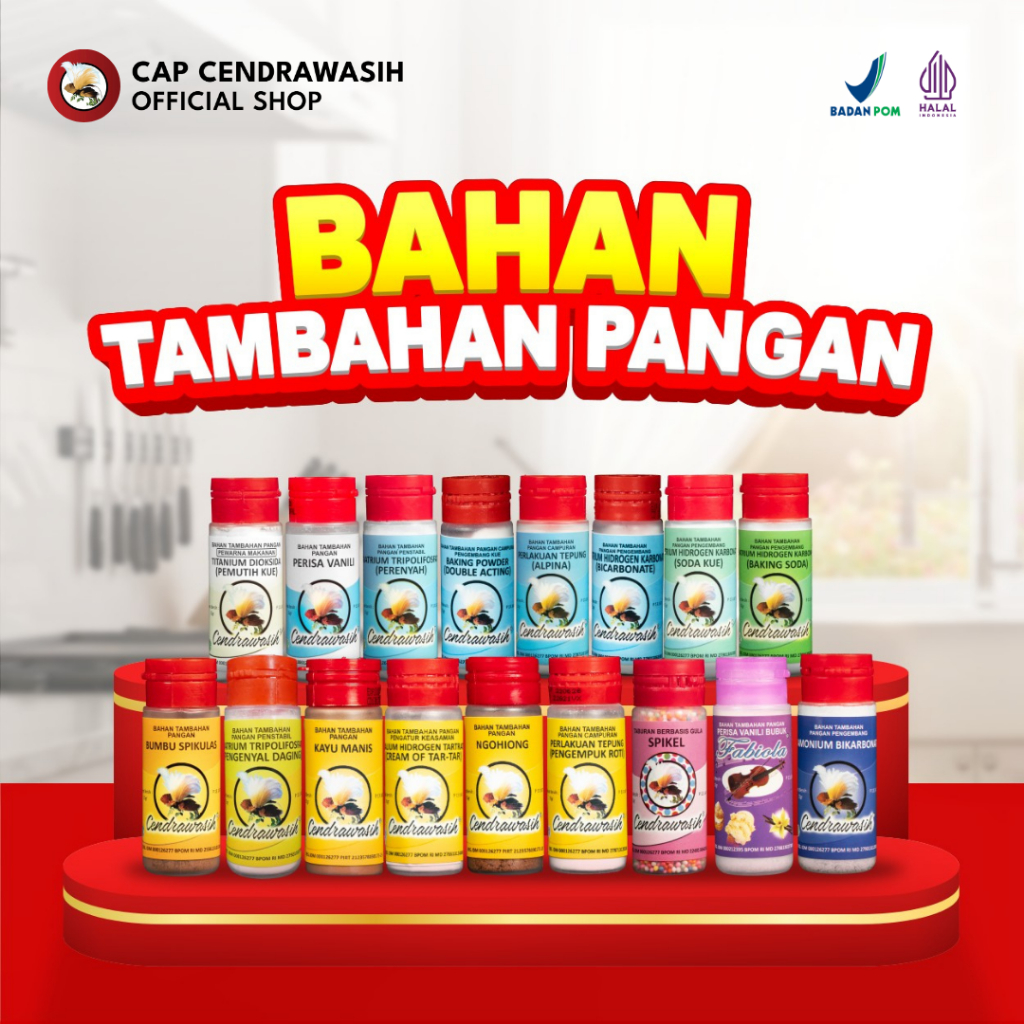 Cap Cendrawasih Bahan Kue Tambahan Pangan 15gr - Alpina - Perenyah - Baking Soda - Baking Powder