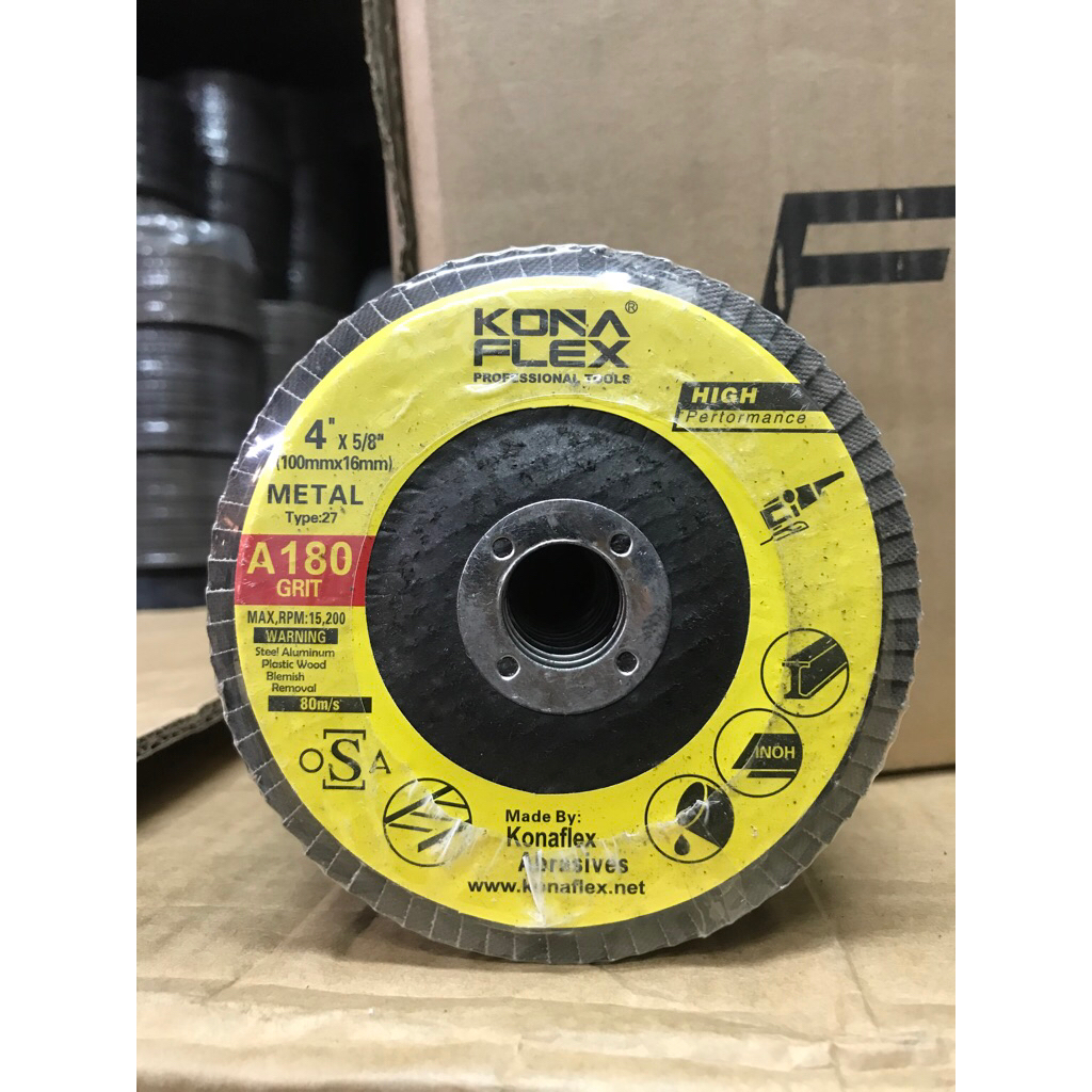 Amplas susun gerinda konaflex Amplas flap disc 4” Grit 180
