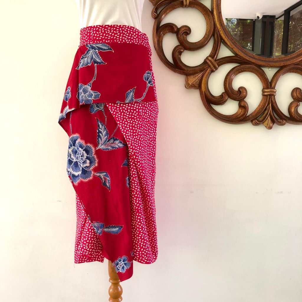 PAPELARIA-Rok 7/8 Batik Instan Katun Wanita Premium