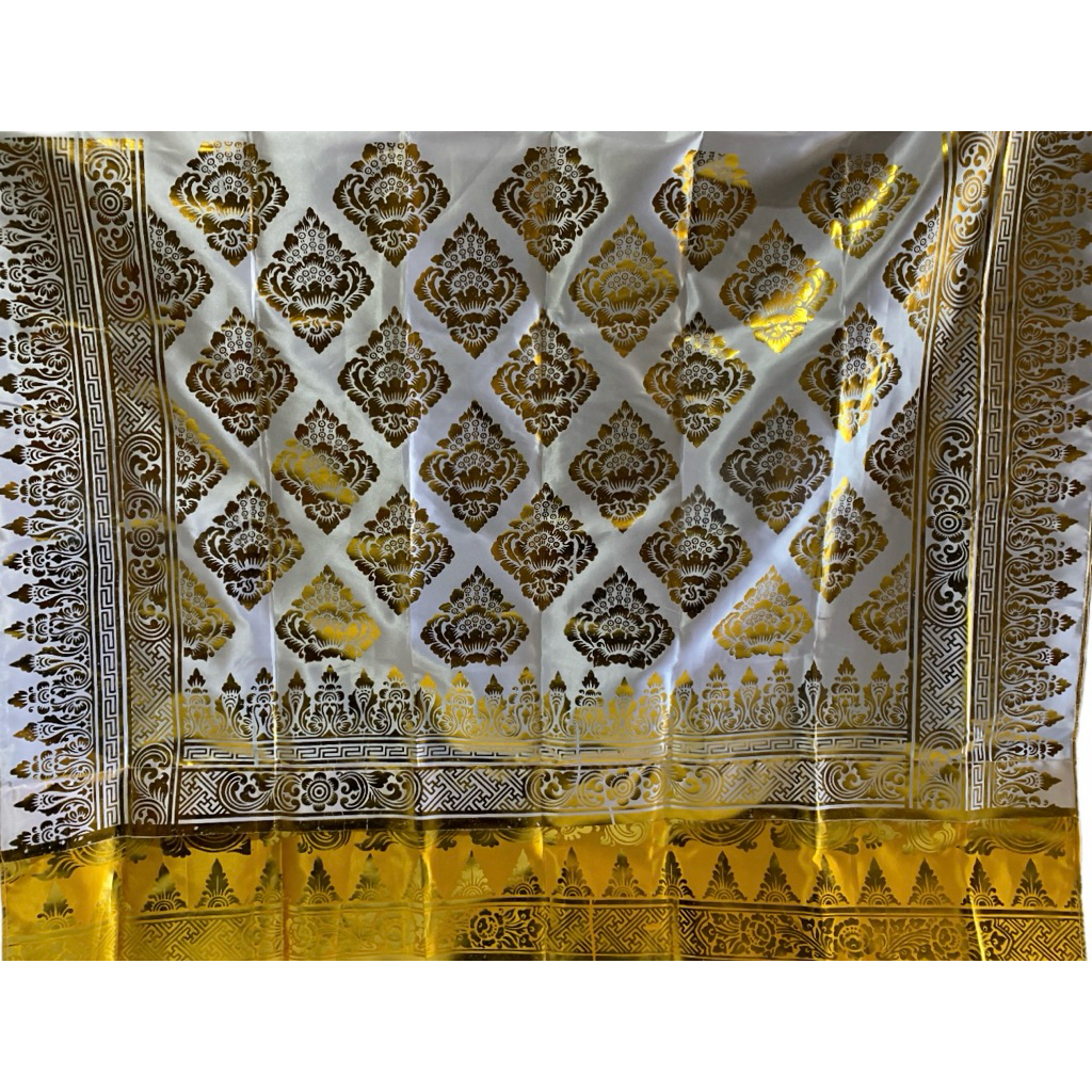 Kamen Tapih Satin Prada // Kamen Satin Prada // Kamen Putih Kuning