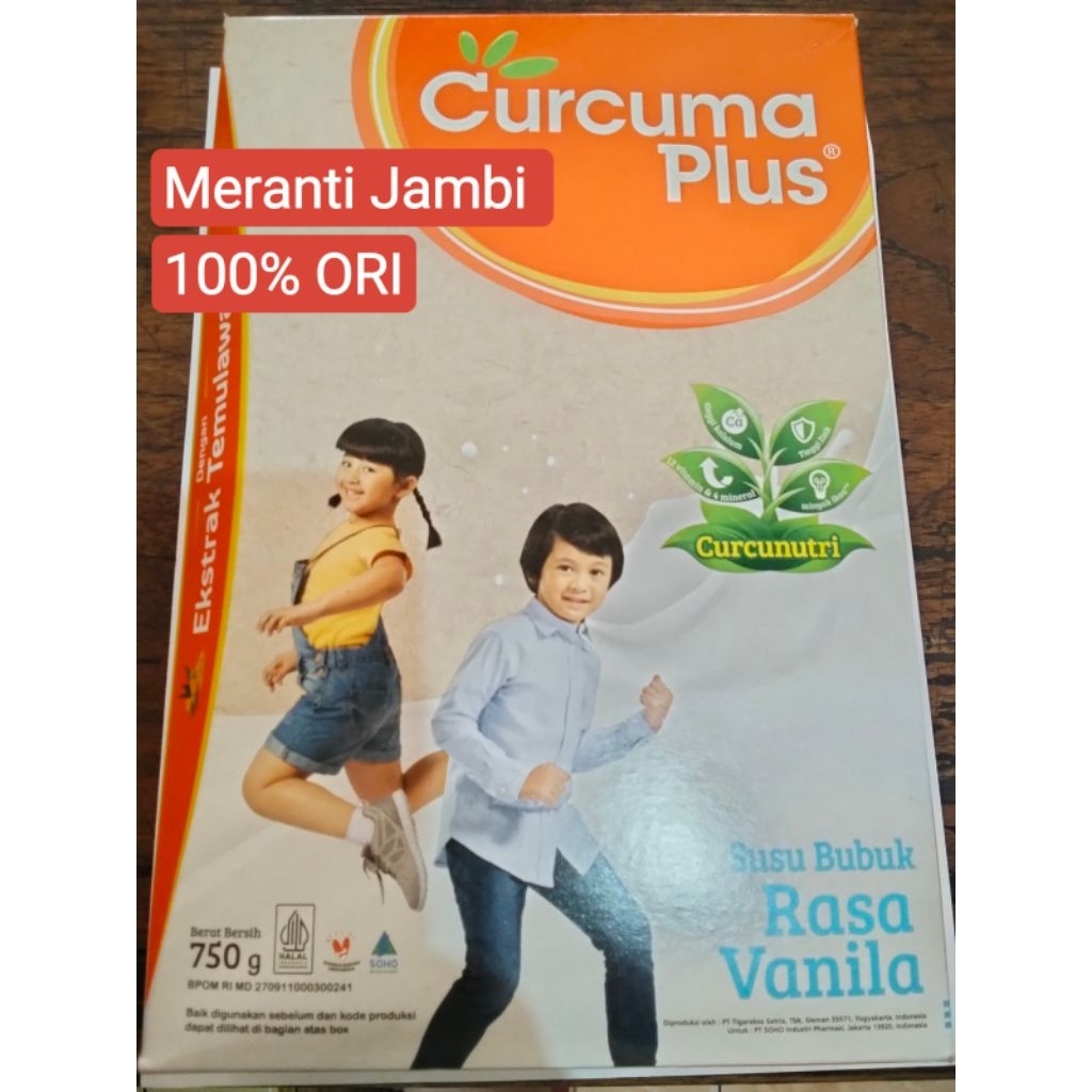 

Susu bubuk Curcuma Plus rasa vanilla 750 gram
