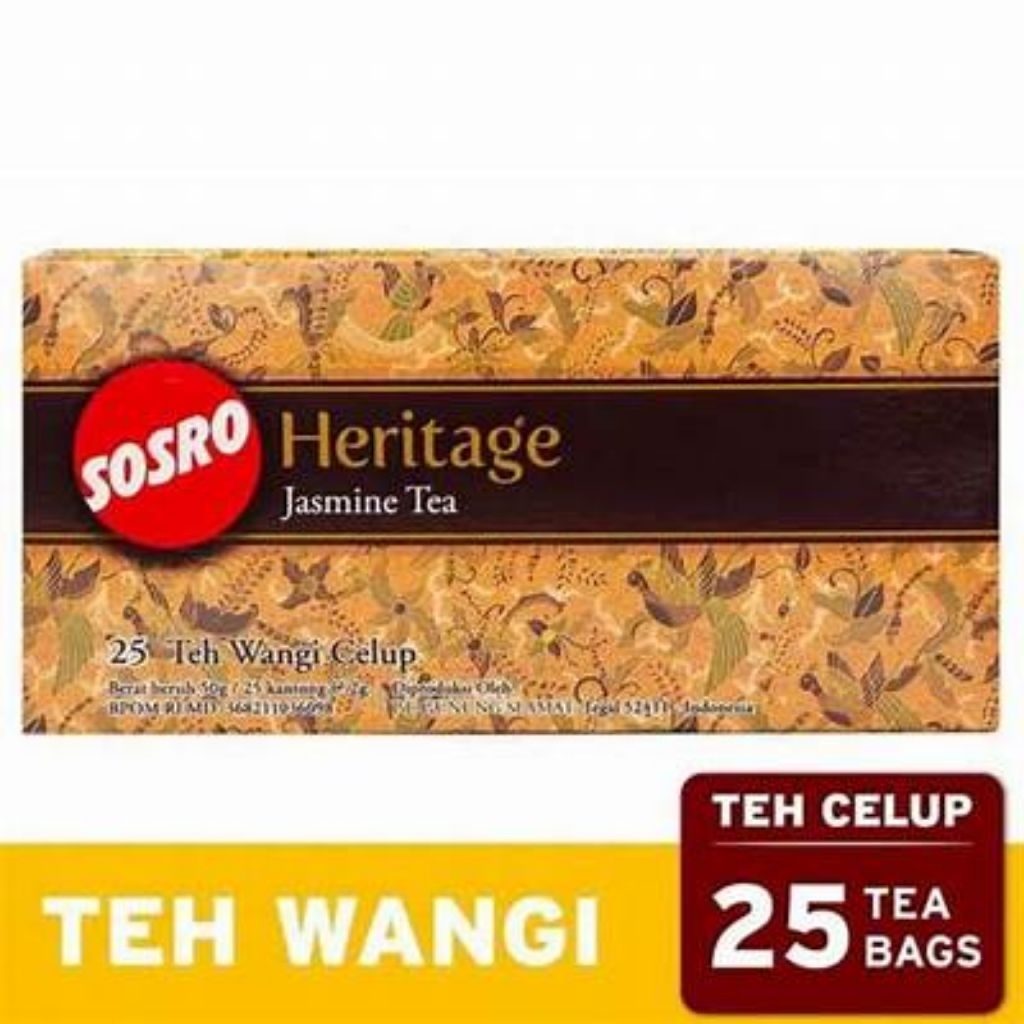 

Sosro Heritage Jasmine 25 Bag 1dus isi 20box