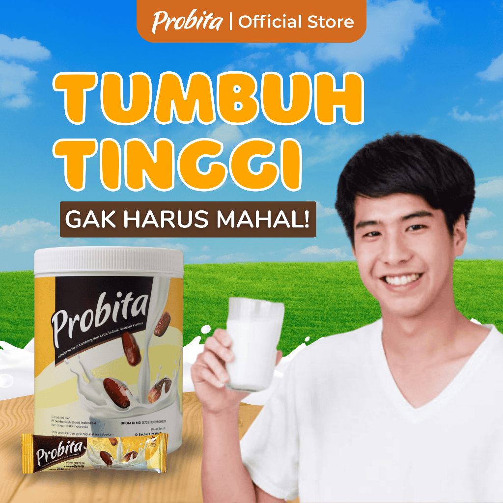 

SUSU PROBITA - Susu Kurma Peninggi Badan Untuk Remaja & Dewasa