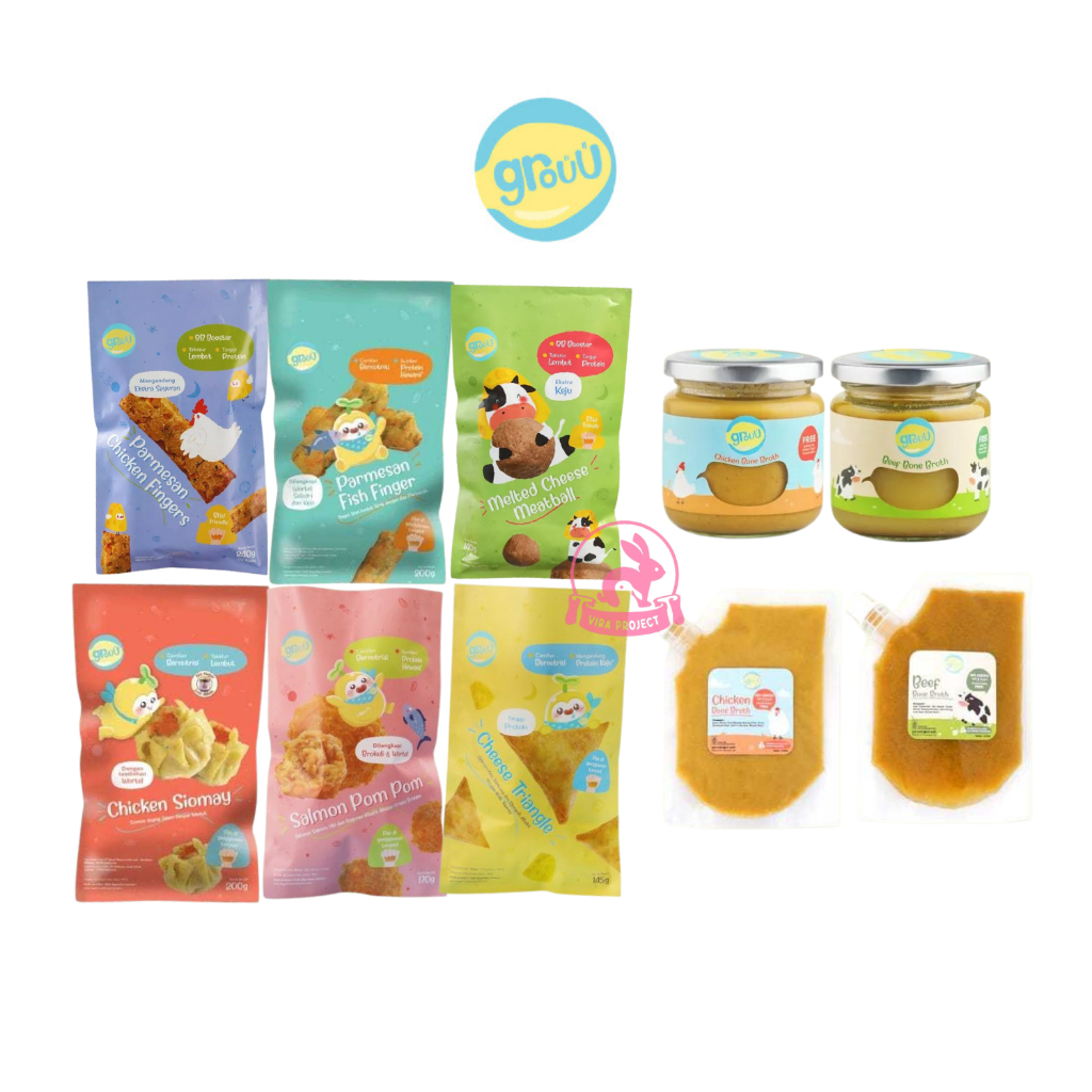 

GROUU FROZEN FINGER FOOD/ BONE BROTH/LIVER PATE/DATE PASTE PASTA KURMA LAUK SIAP SAJI