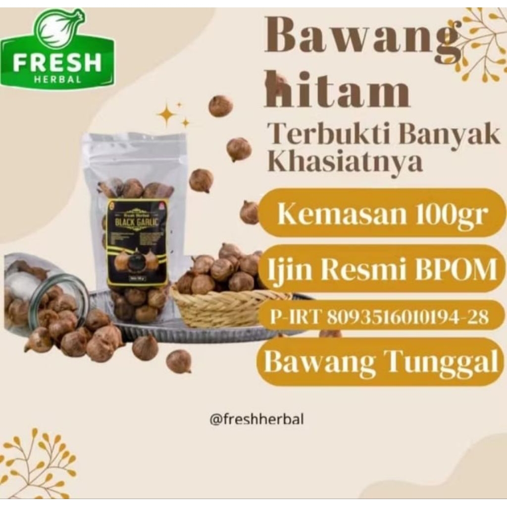 

Black Garlic 100 gr gram Bawang Hitam Tunggal Lanang Paling Murah Obat Herbal Sehat Permanen