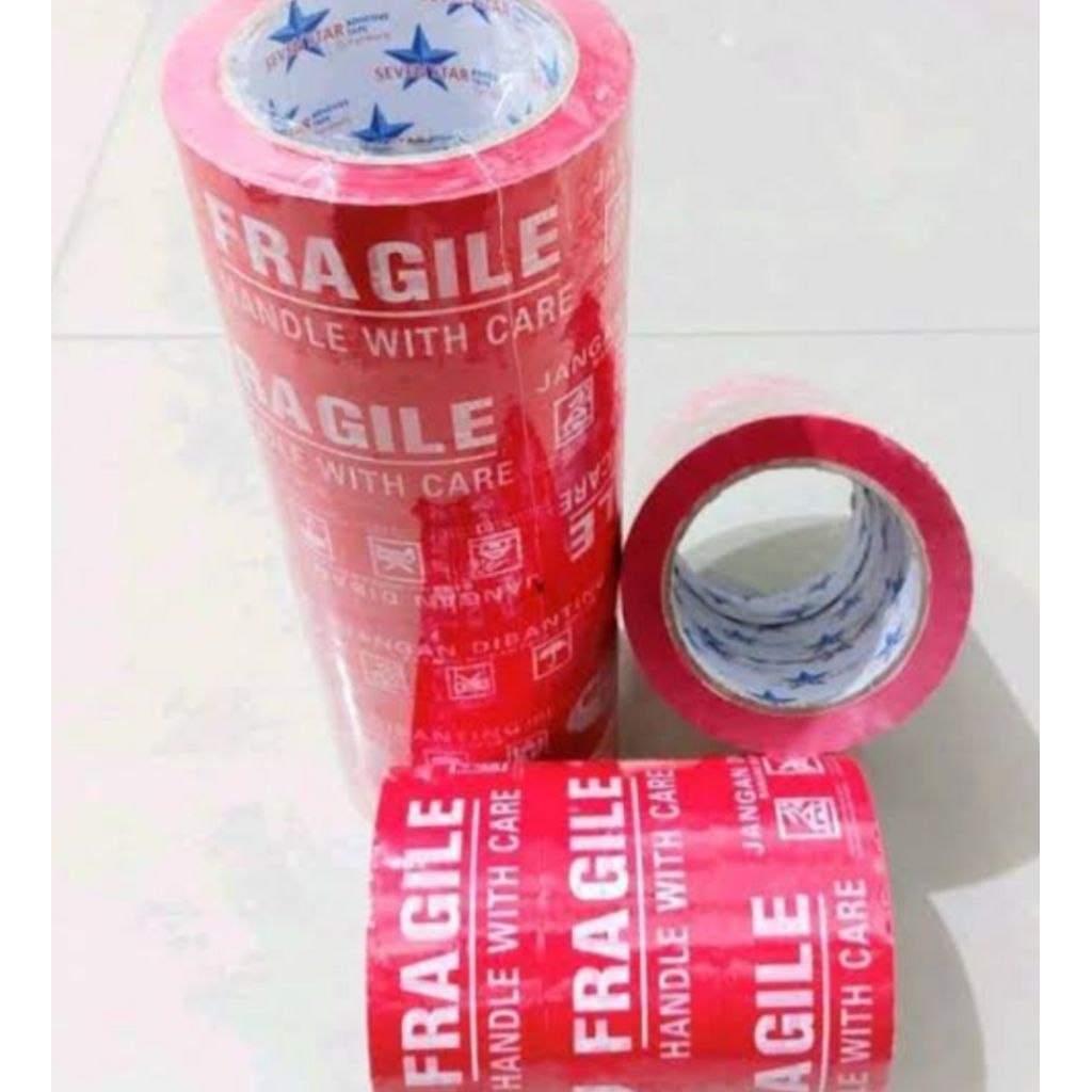 

LAKBAN ISOLASI FRAGILE (Ready) Seven Star Jangan dibanting