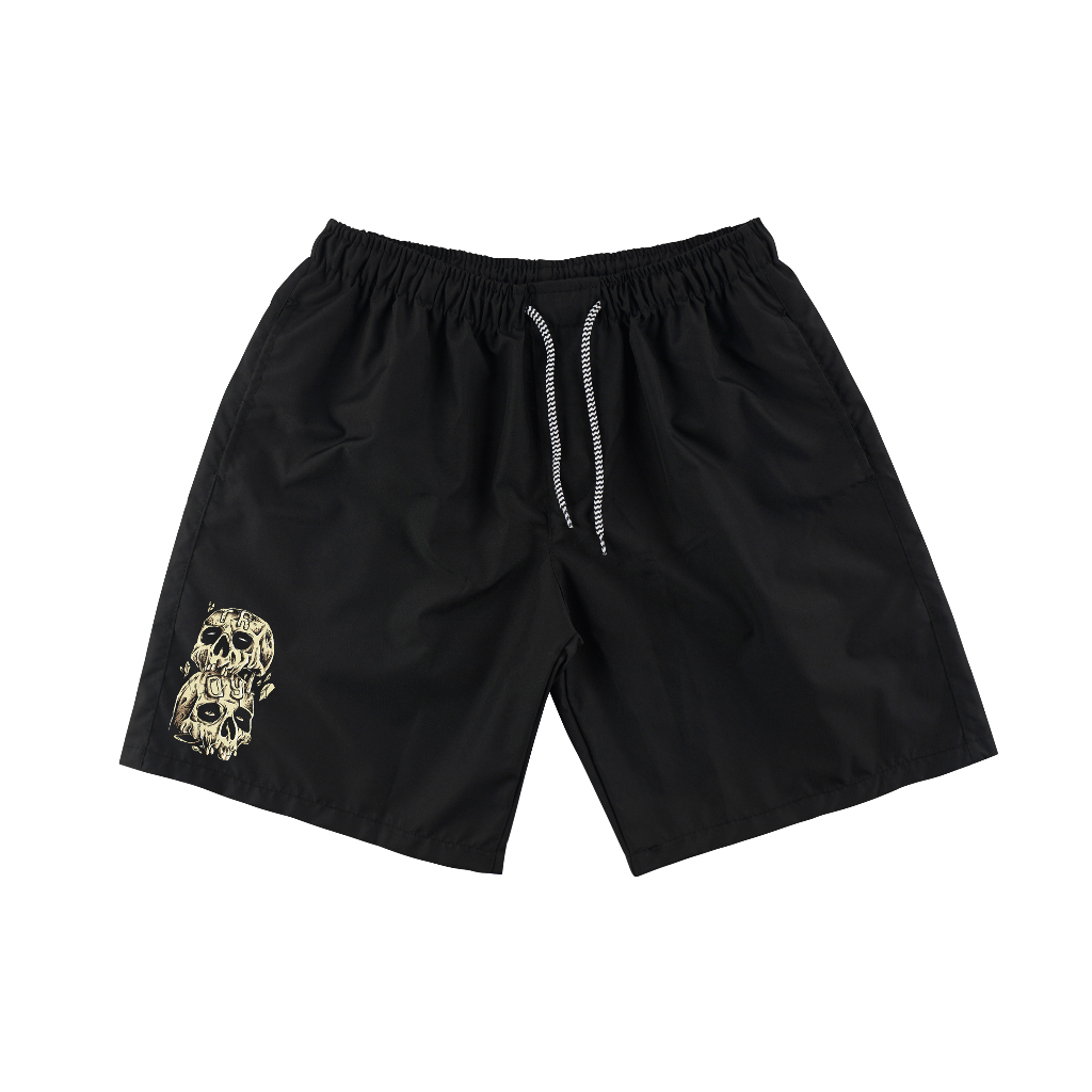 Troy Company Boardshort Black Pile Of Skulls - Celana Pendek Hitam PTD 2187