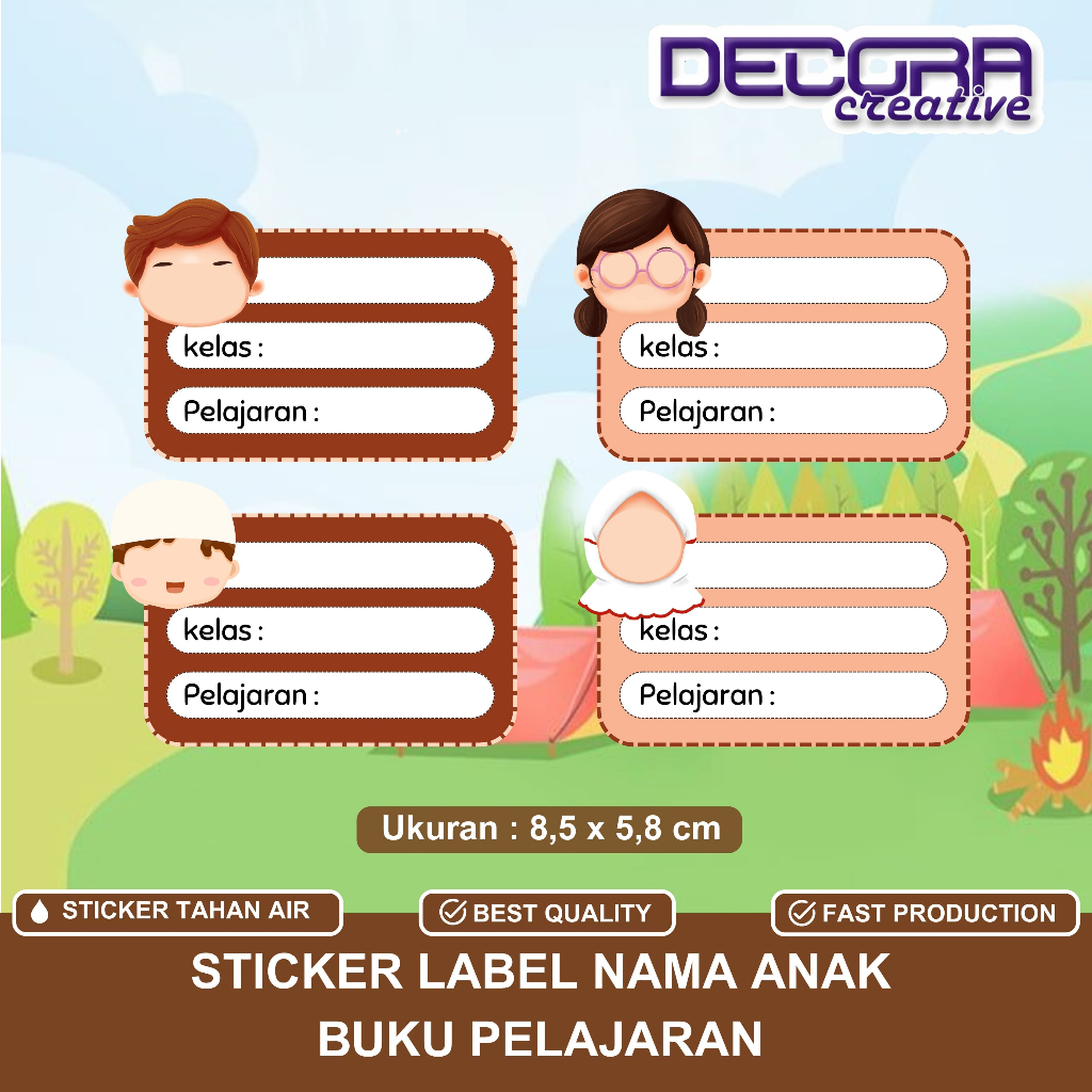 

9 PCS | STIKER LABEL NAMA ANAK BUKU PELAJARAN ANAK SEKOLAH LAKI LAKI PEREMPUAN | STIKER MAPEL BAHAN CROMO