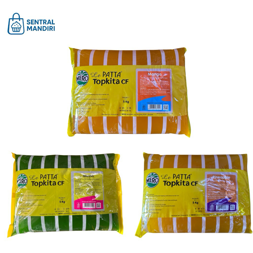 

Selai Lepatta Tropicana CF 5Kg Rasa Mangga (Mango), Melon & Nanas (Pineapple)