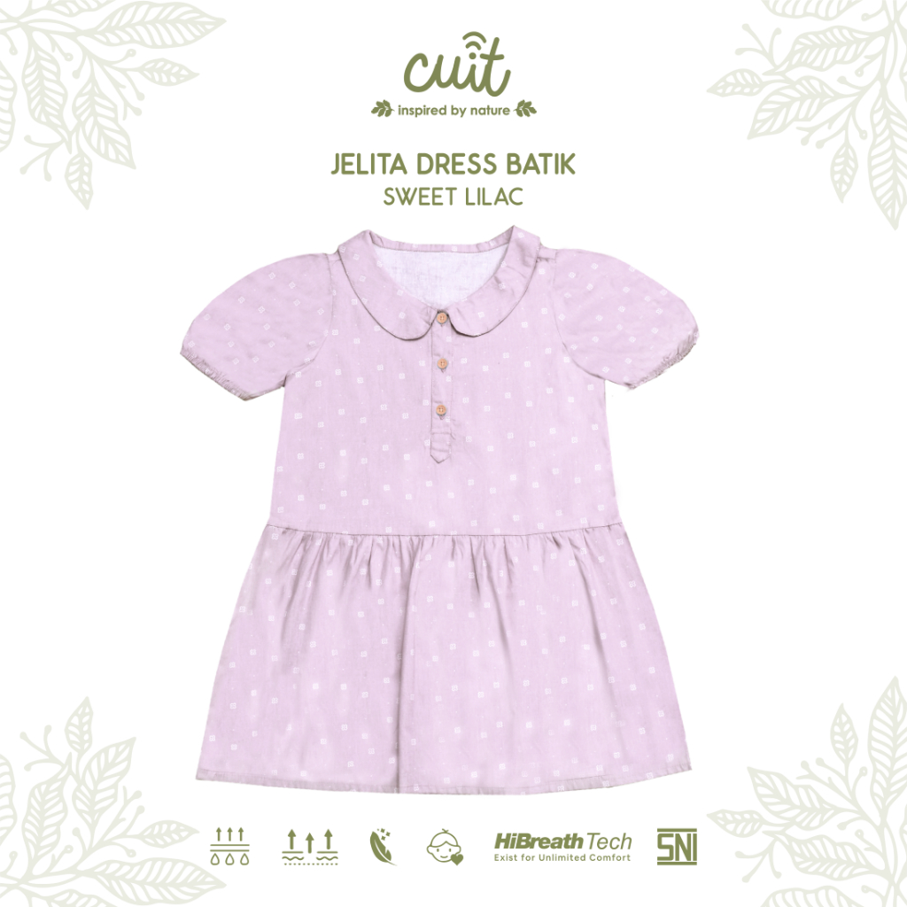 [PRODUK GRADE B] Bajuin Anak Jelita Dress Gaun Motif Batik Anak Perempuan 7-8 Tahun