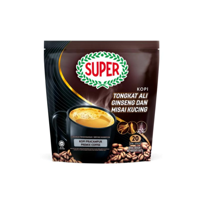 

Super Kopi Tongkat ALi Ginseng dan Misai Kucing