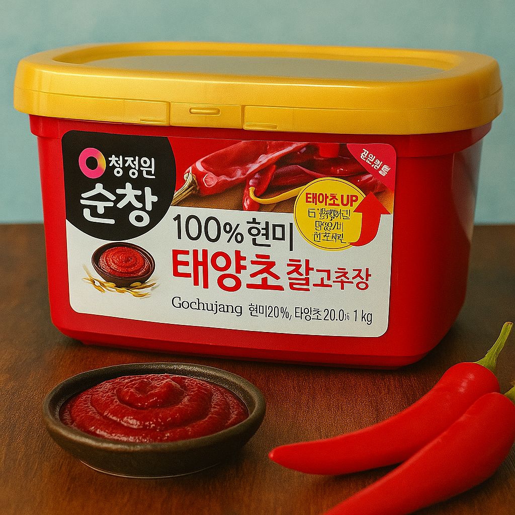 

Haechandle gochujang saus fermentasi, Korea hot pepper paste 1kg