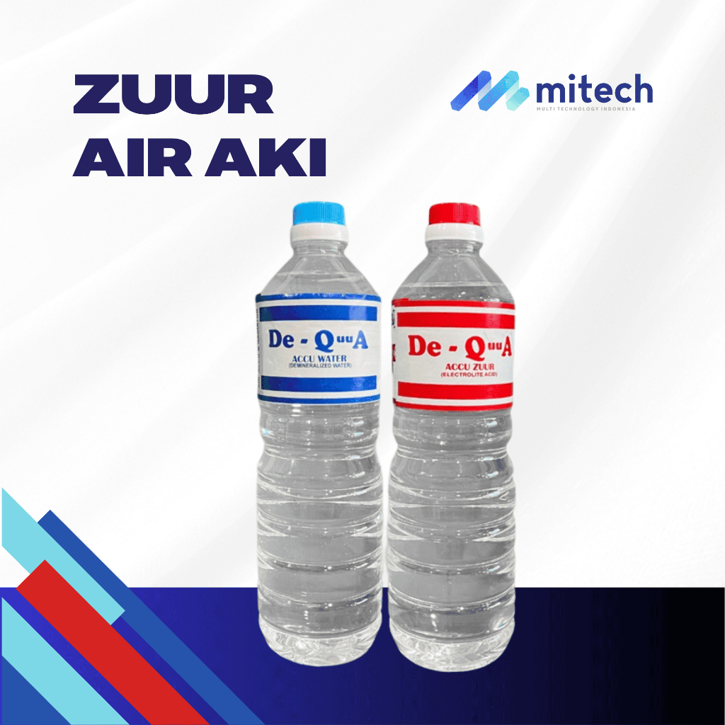 Air Accu Zuur 3L Merah / Biru Air Aki Kendaraan