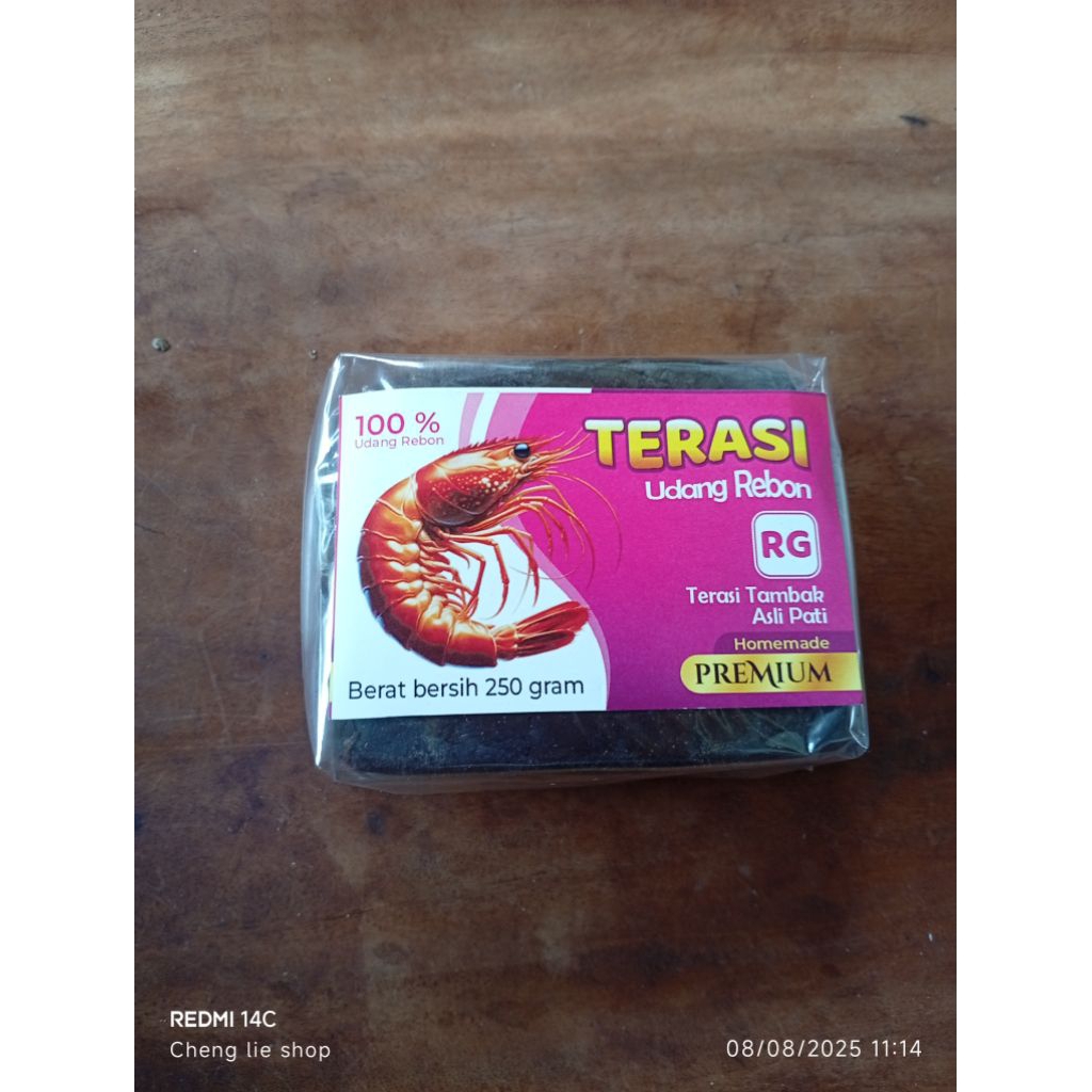 

TERASI UDANG REBON TAMBAK KHAS PATI 250 gram