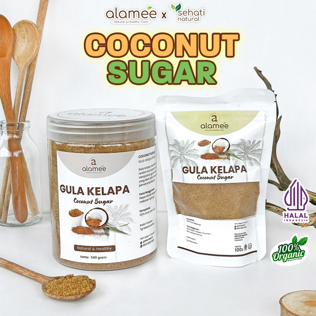 

Gula Kelapa Organik Coconut Sugar Premium Original Bubuk Powder Natural Pure Organic Asli Non MSG