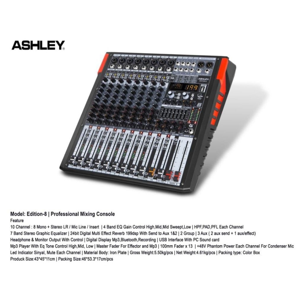 Mixer Audio Ashley 8-Edition Original