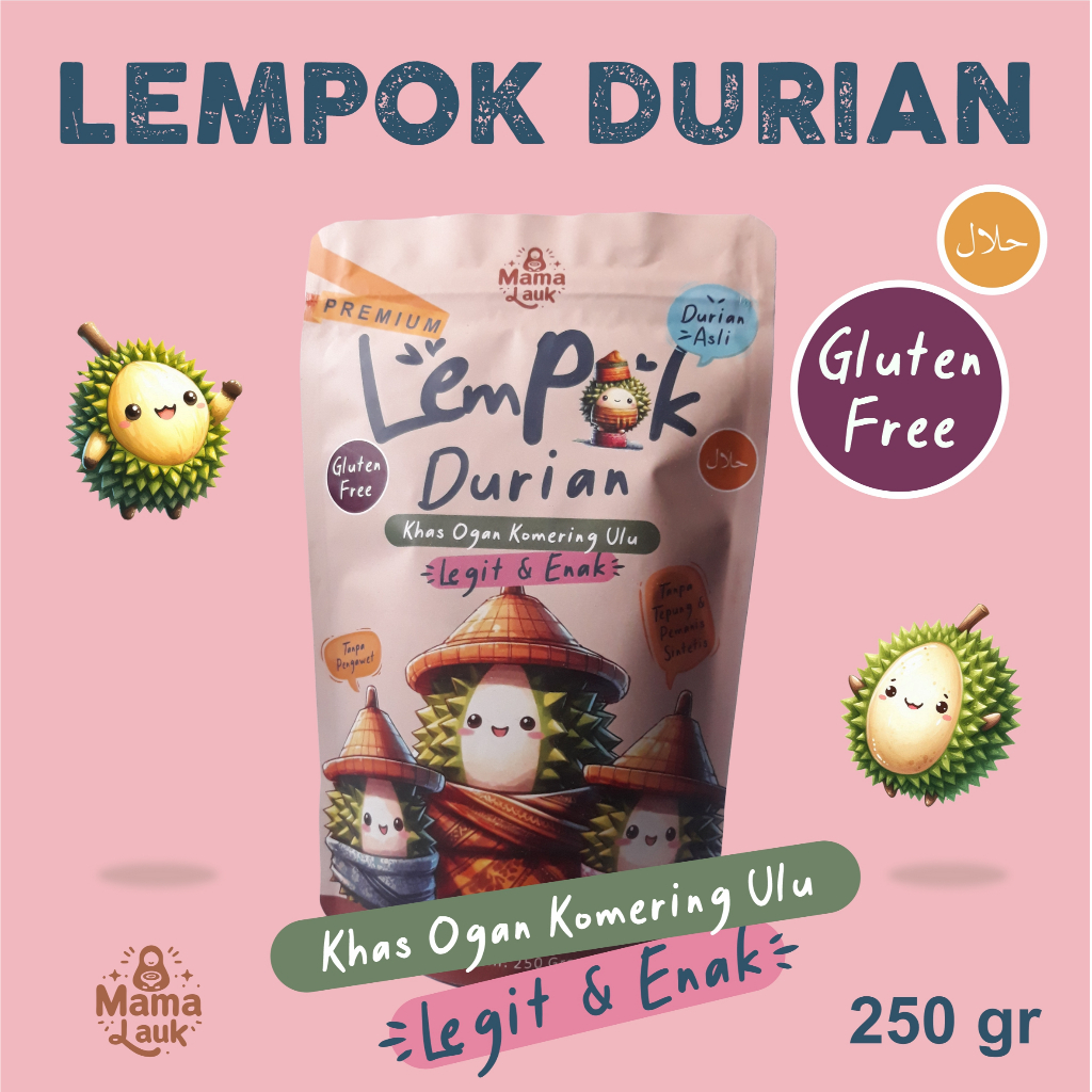

LEMPOK DURIAN ASLI 100% Durian, Gluten Free, Oleh-oleh Palembang, Oleh-oleh Sum Sel
