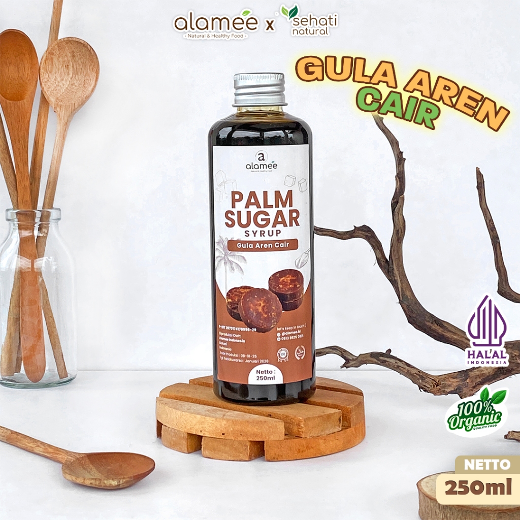 

Gula Aren Cair Syrup Palm Sugar Murni Barista Brown Sirup Natural Manis Asli Organic Liquid Organik