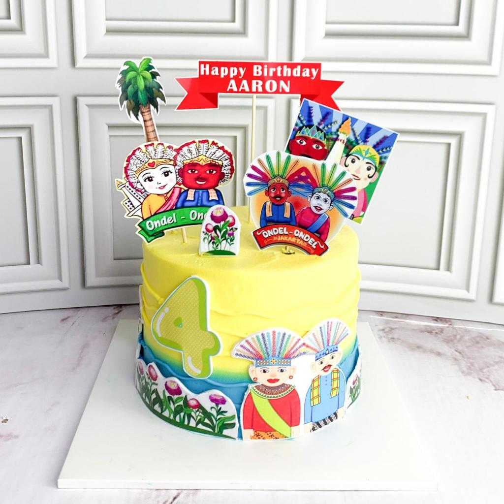 

Kue Ulang Tahun/Birthday Cake/Kue Ultah Tema Ondel Ondel/Ondel Ondel Cake/Kue Birthday Jakarta