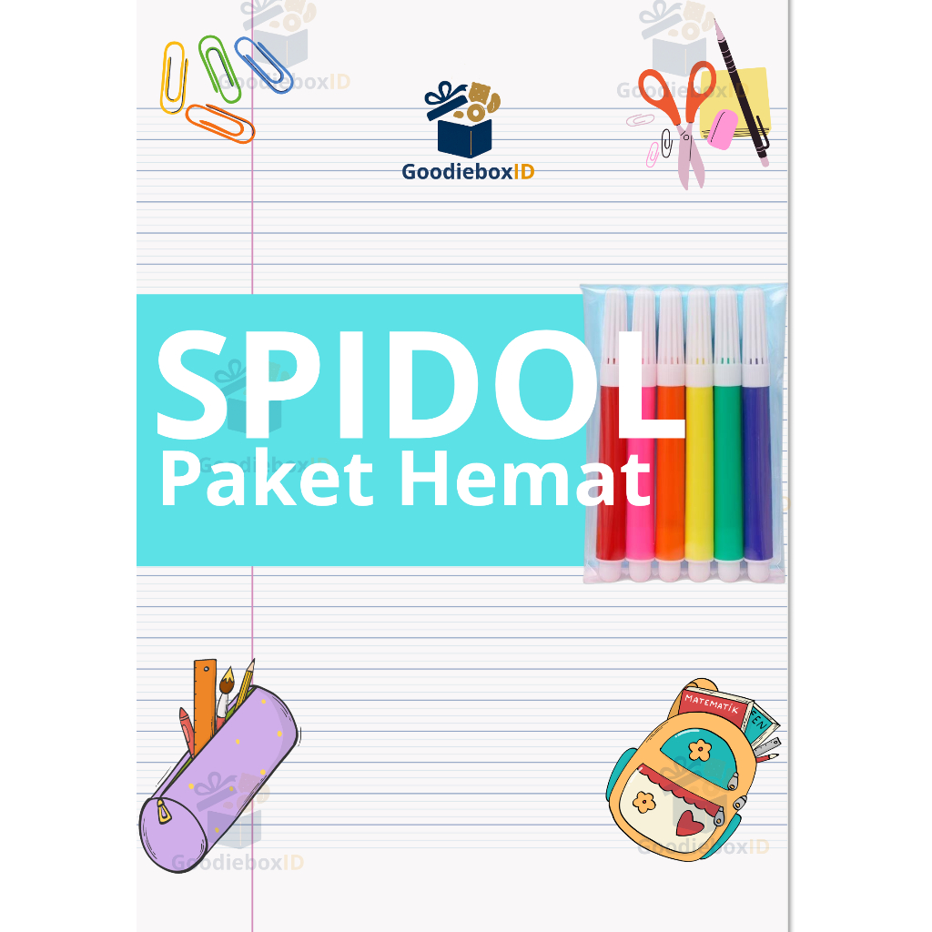 

Paket Spidol Warna 6 Pcs Murah – Spidol Gambar Anak / Spidol Whiteboard / Spidol Marker