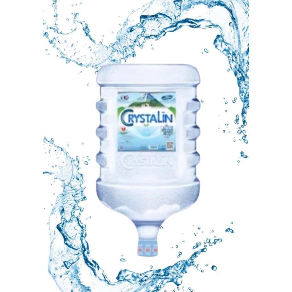 

Crystalin Air Galon 19 liter ( galon baru + isi )