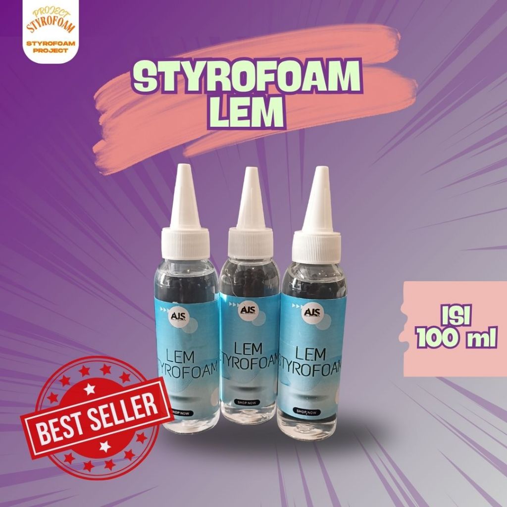 

Styrofoam Lem | Perekat Styrofoam | 100ml | Termurah | Best Seller