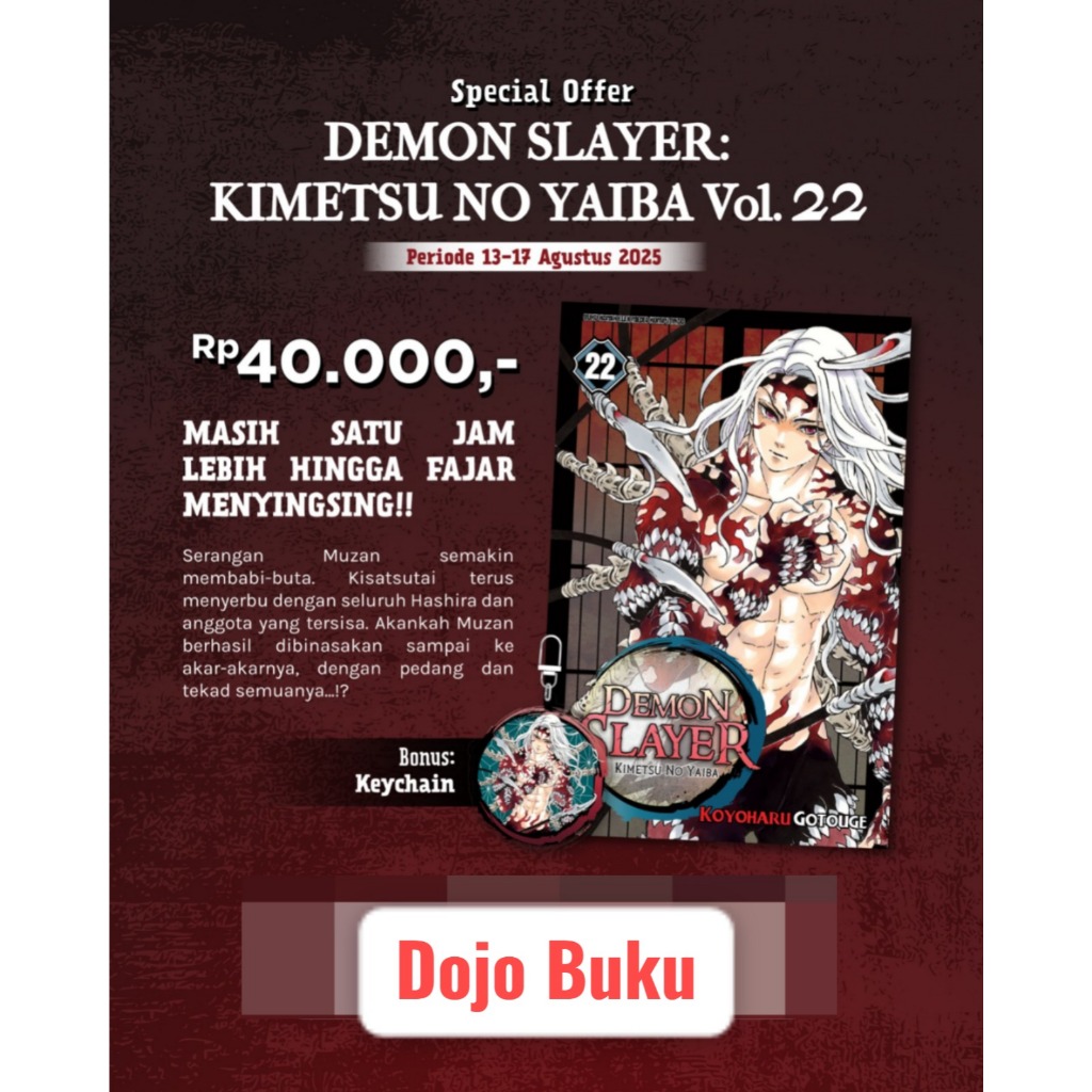 Komik DEMON SLAYER: Kimetsu no Yaiba 22 (SPECIAL OFFER) by Koyoharu Gotouge