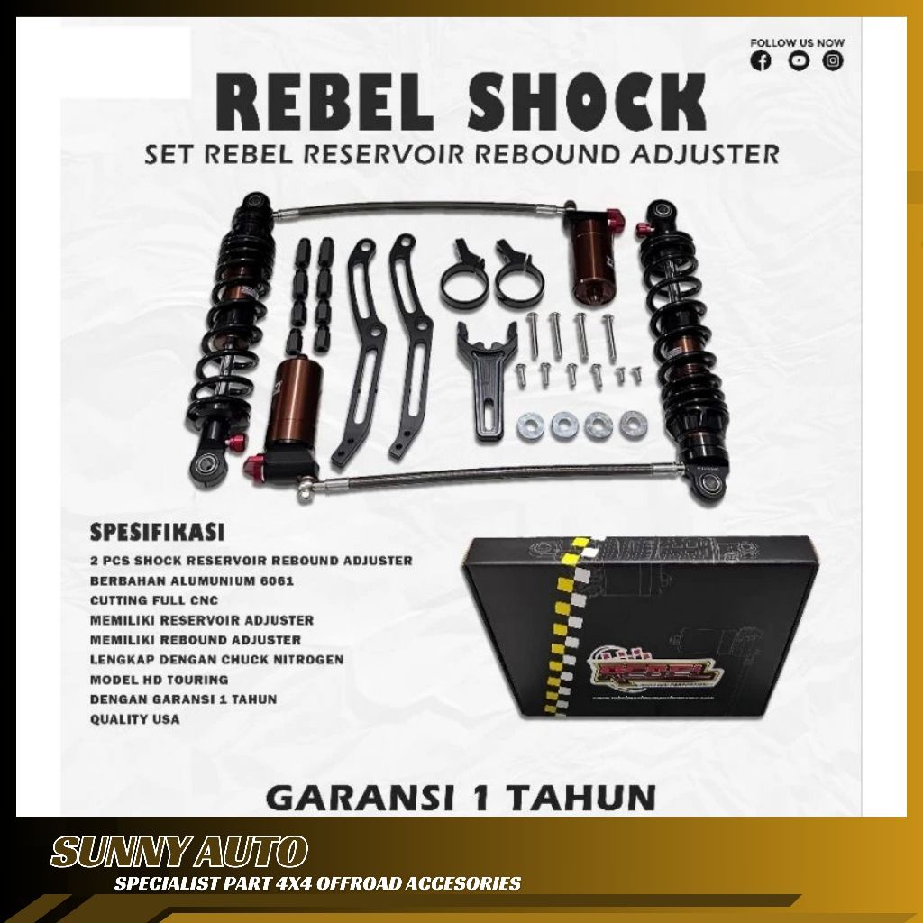 PREMIUM SHOCK SHOCKBREAKER RESERVOIR HARLEY DAVIDSON TOURING REBEL