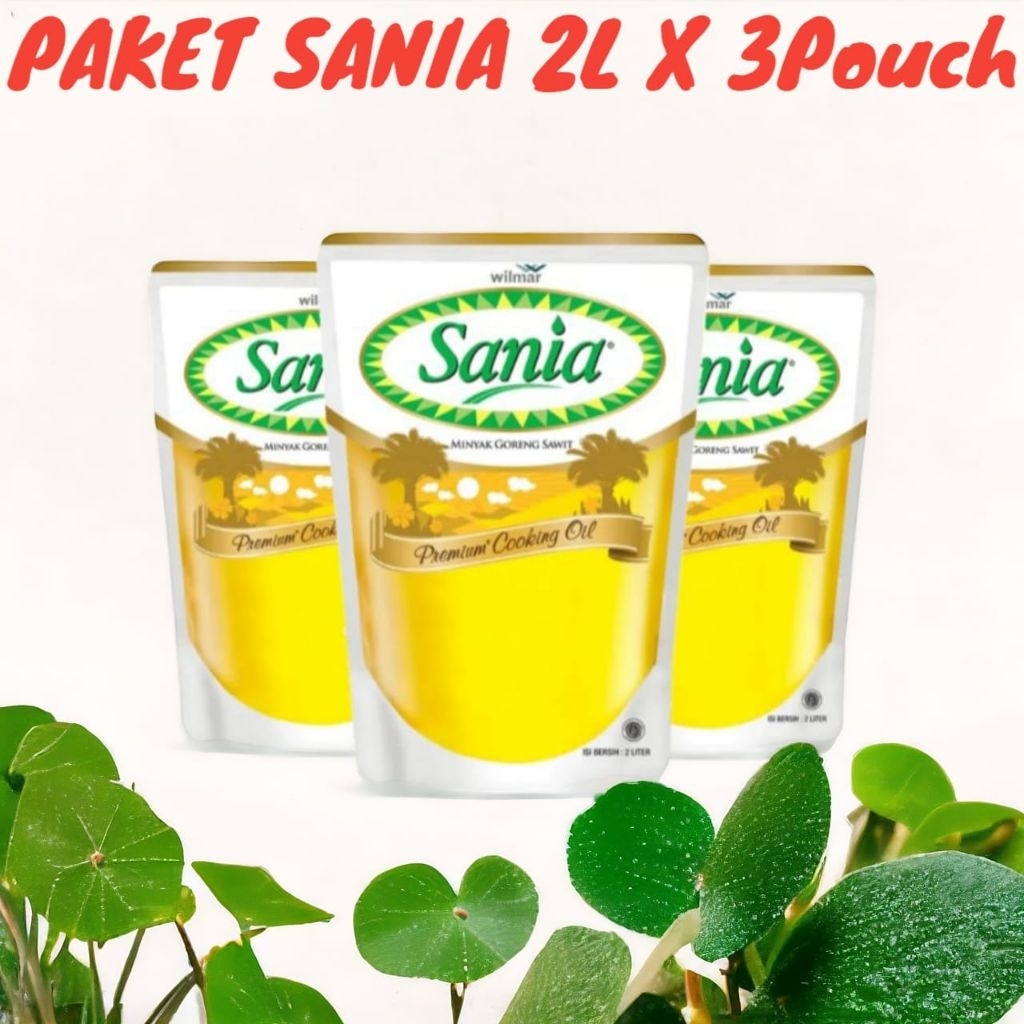 

Sania 2L paket Isi 3pcs(6L) minyak goreng premium