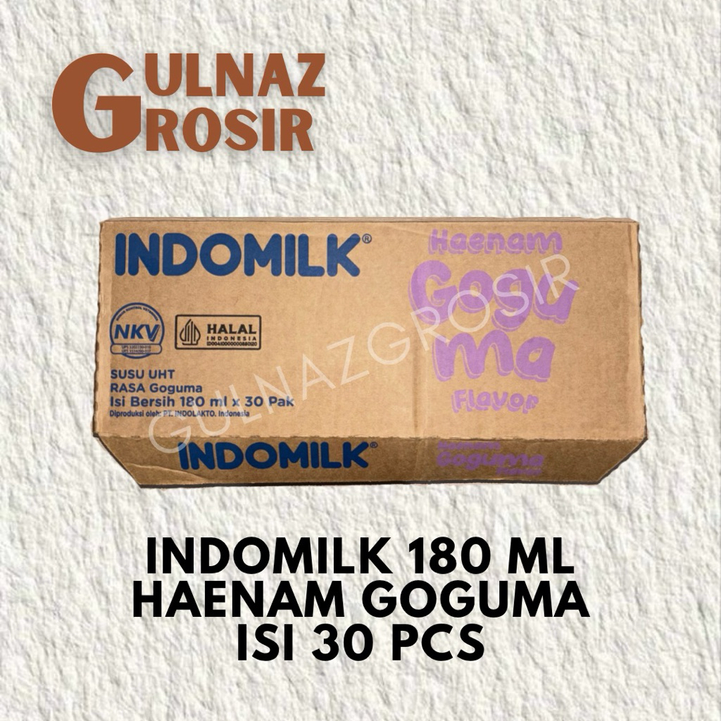 

Indomilk Korean Series ( Goguma ) 1 Dus isi 30×180ml