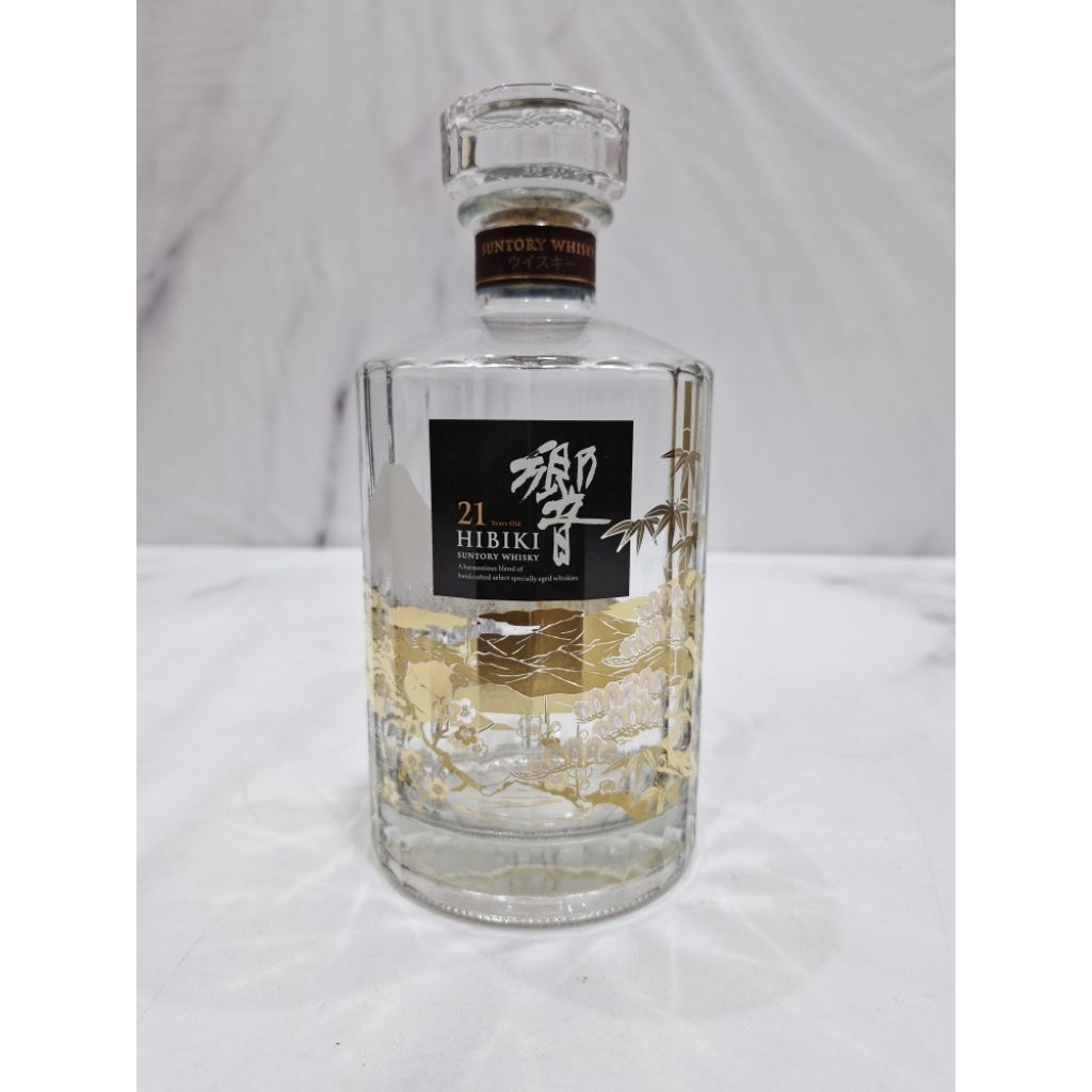 BOTOL KOSONG BEKAS HIBIKI 21 LIMITED EDITION/KACHO FUGETSU (BOTOL ONLY) NO BOX