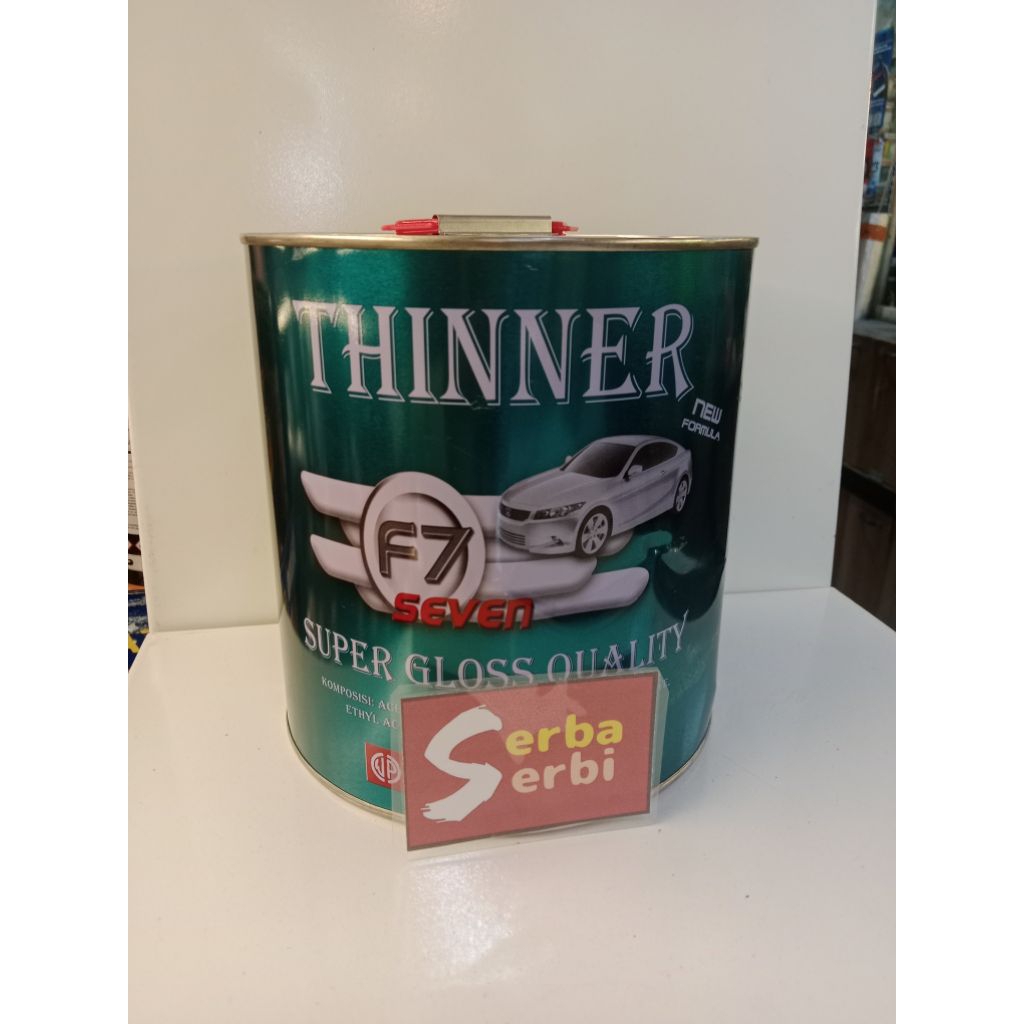 

-GALON F7 BIRU THINNER-Pengencer cat minyak duco seven