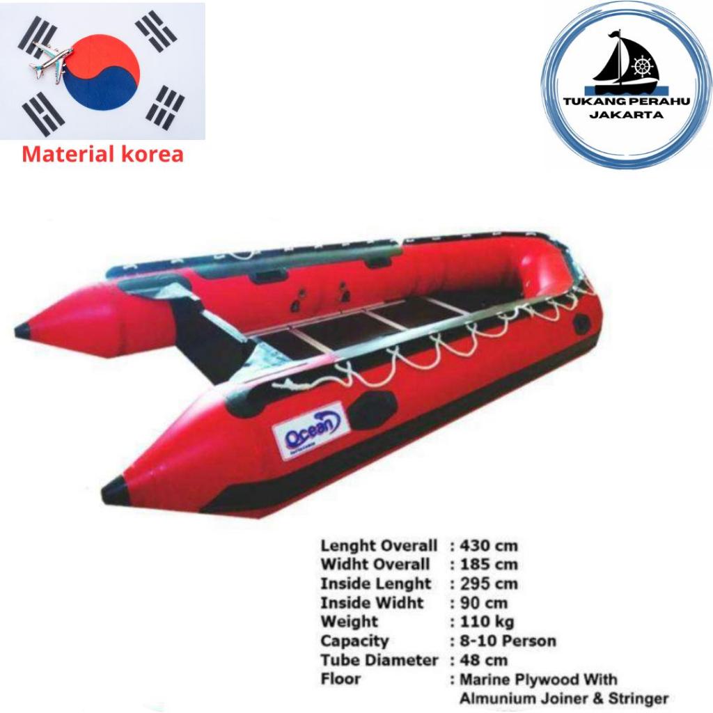 PERAHU KARET LCR PVC TYPE 430 BERSERTIFIKAT