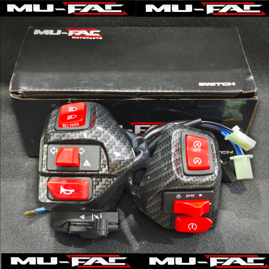 Saklar Set Mio Aerox Kiri Kanan Komplit Plus Hazard tombol lampu jauh dekat off sein hazard Aerox Ol