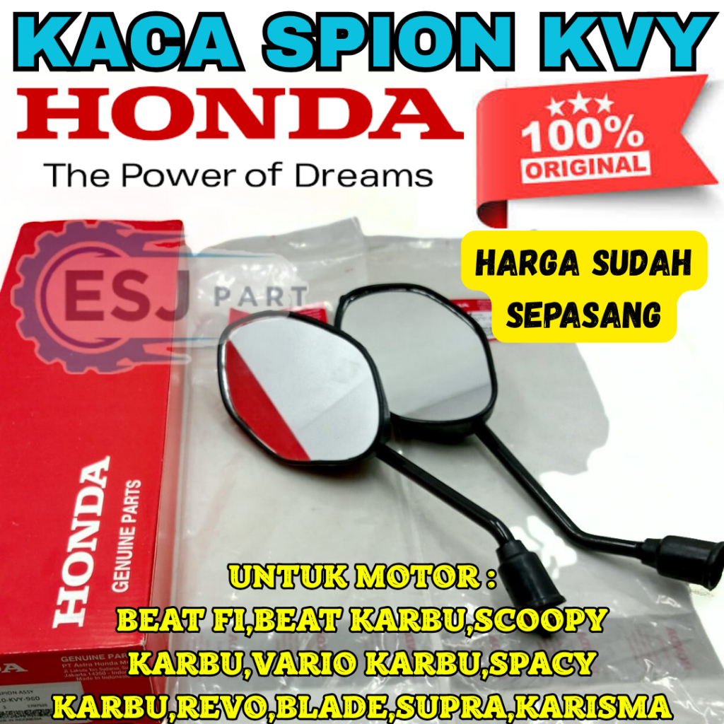 SPION BEAT KODE-KVY ORIGINAL HONDA AHM MOTOR BEAT KARBU,VARIO,SCOOPY KARBU,REVO,BLADE,SUPRA,KARISMA.