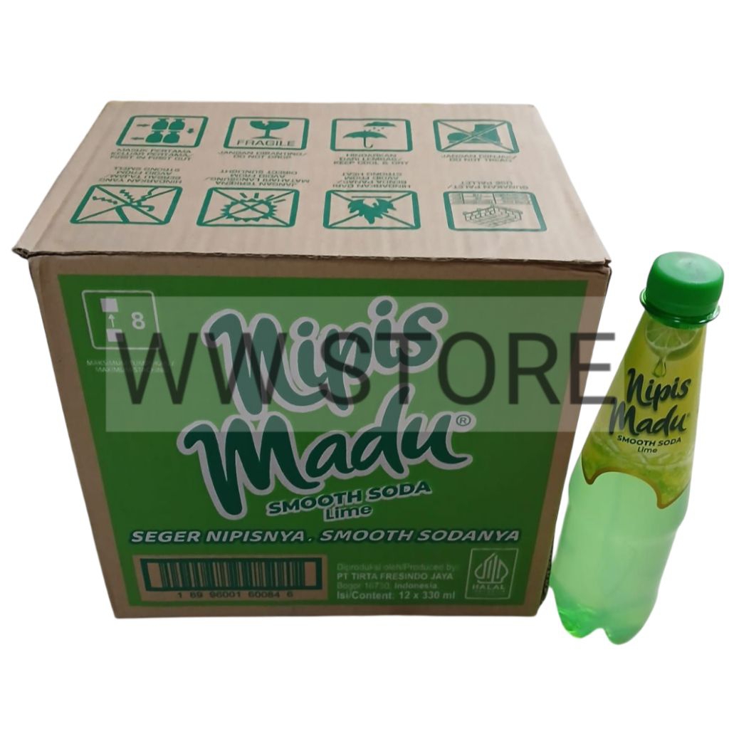 

1 dus Minuman berkarbonasi rasa jeruk nipis dan madu halal MUI MAYORA Honey Lime Smooth Soda drink 12 botol x 330ml