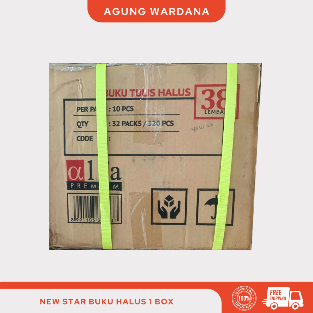 

BUKU HALUS NEW STAR ISTIMEWA 3 GARIS DAN 6 GARIS 1 BOX 32 PAK (320 PCS)