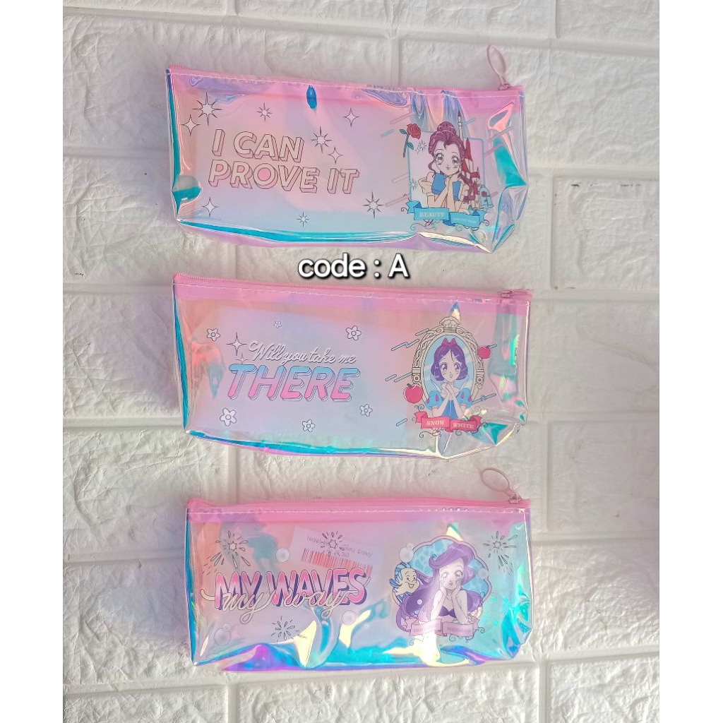 

INDAH JAYA STORE | TEMPAT KOTAK PENSIL RESLETING CUTE PRINCESS HOLOGRAM