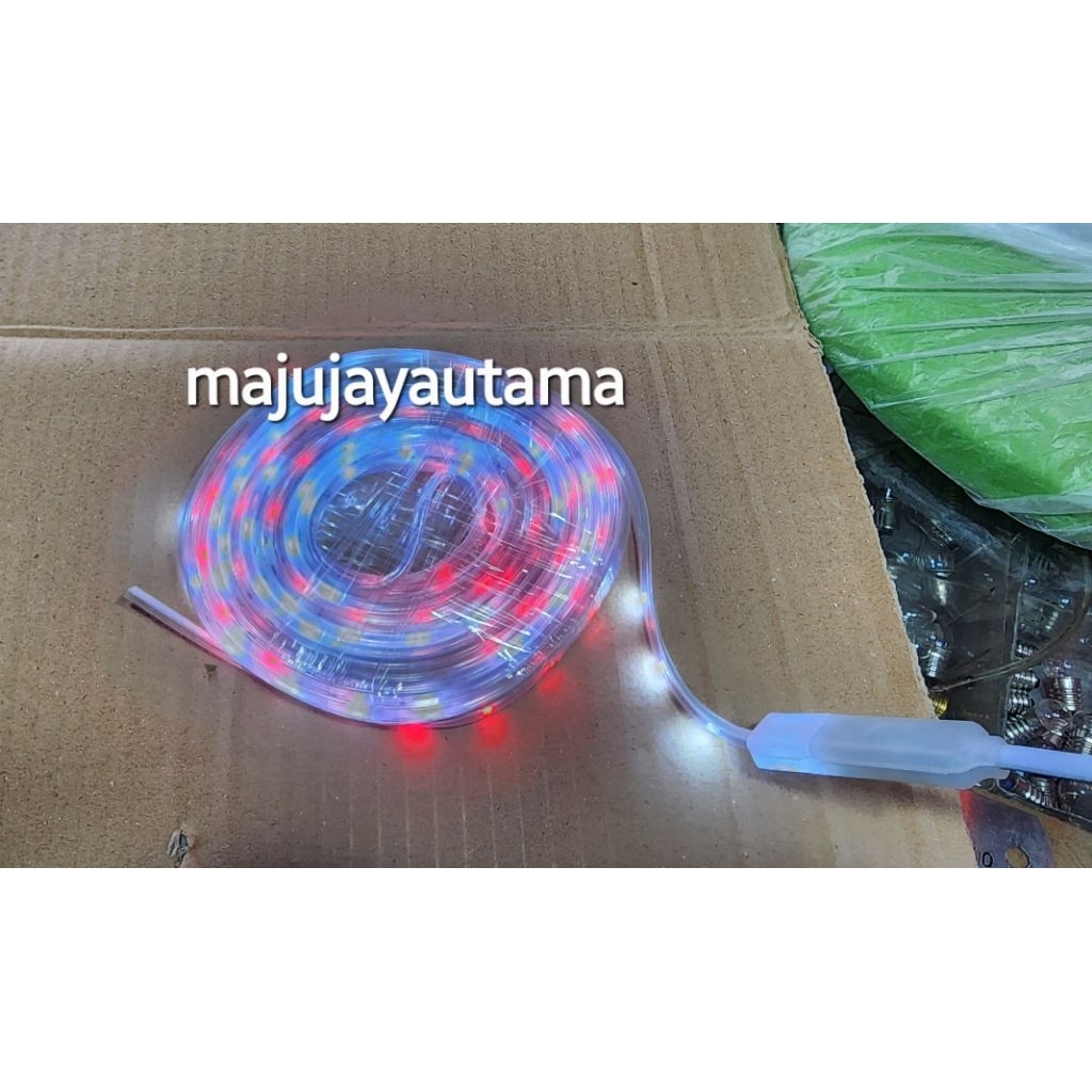 Lampu led strip merah putih agustusan